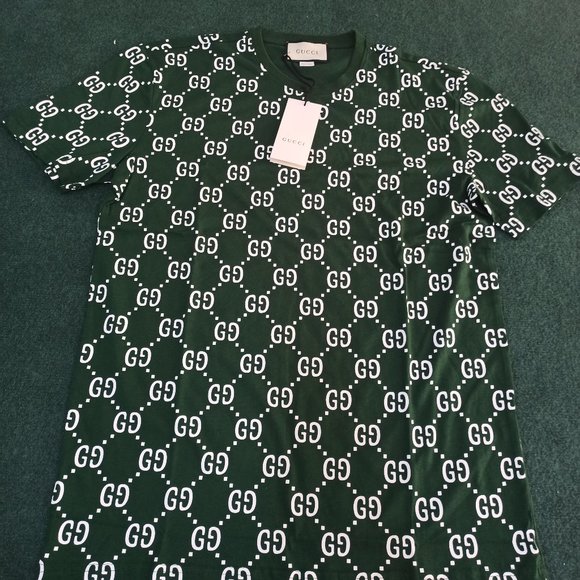 Gucci Other - Gucci Green Color Monogram Logo Cotton Gucci Other - Gucci Green Color Monogram Logo Cotton